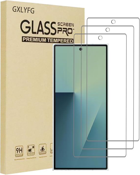 3-Pack Tempered Glass Screen Protector, Compatible with Samsung Galaxy Z Fold8 Ultra [Front Screen Only], Scratch-Resistant, Bubble-Free, 9H Hardnes