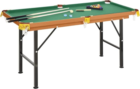 Soozier Poker Table Foldable 47" Octagon 8 Players Cup Holders Felt