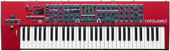 Nord USA, 61-Key Wave 2 4-Part Performance Synthesizer, with Virtual Analog Synthesis, Samples, FM and Wavetable | 4-Part Synth, Samples, Fm, Wavetable, 61 Keys with Aftertouch, 48-Voice Polyphony, User-Replaceable Samples