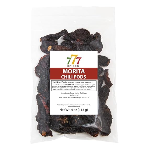 4oz Morita Chipotle Dried Whole Chile Peppers