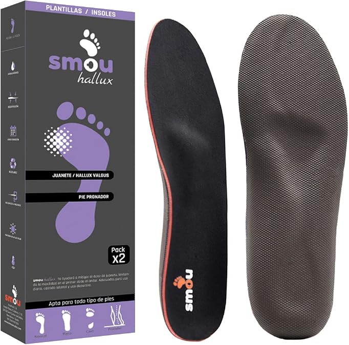SMOU HALLUX Insoles for Hallux Valgus Shoes Women Insole Orthopaedic Shoes Women - Men With Hallux Valgus Splint Shoe Insoles Orthopaedic in the Case of Bunion