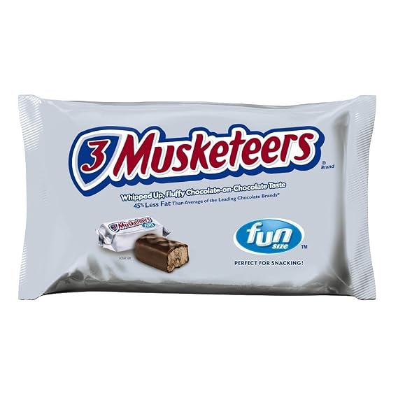 3 Musketeers Chocolate Fun Size Candy Bars, 20.92 Ounce