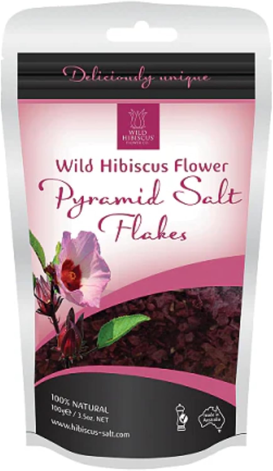 Wild Hibiscus Flower Pyramid Salt Flakes 3.5 Ounce