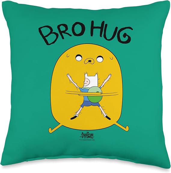 Adventure Time Bro Hug Throw Pillow
