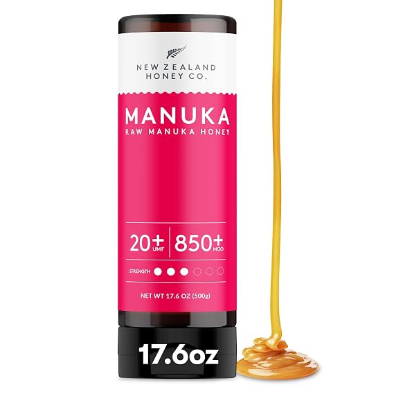 New Zealand Honey Co. Pure Manuka Honey UMF 20+ Squeezy | 500g | 17.6oz | Squeezable UMF Manuka Honey