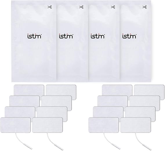 iStim Super Soft 2"x2" TENS Unit Electrodes for TENS Massage EMS - 100% JAPANESE GEL (2"x4" - 16 pieces)