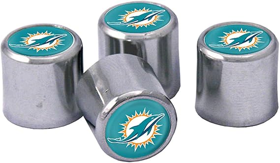 Stockdale Miami Dolphins Valve Stem Covers