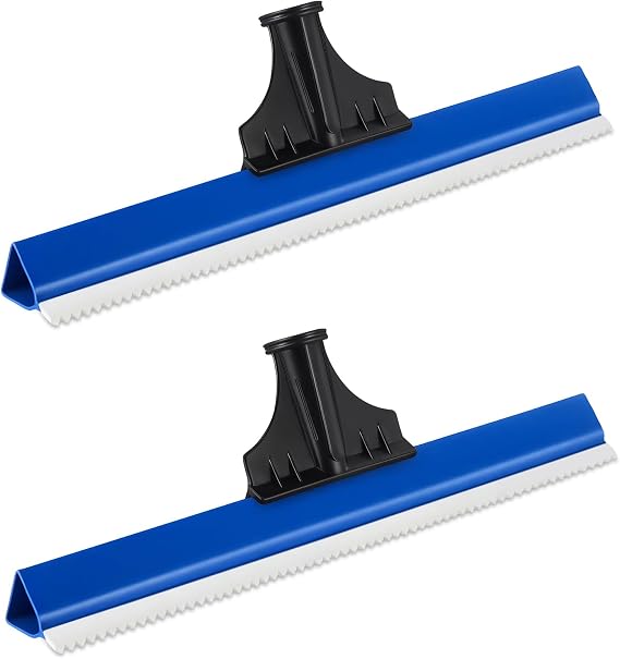 2 Pack 16 Inches Epoxy Floor Squeegees Notched Squeegee for Self Leveling Cement Urethane Epoxy Floor Tools
