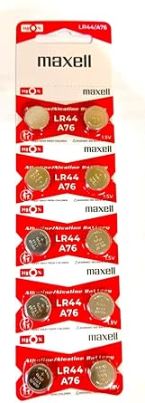 Maxell LR440-10PK LR44 Batteries Pack of 10