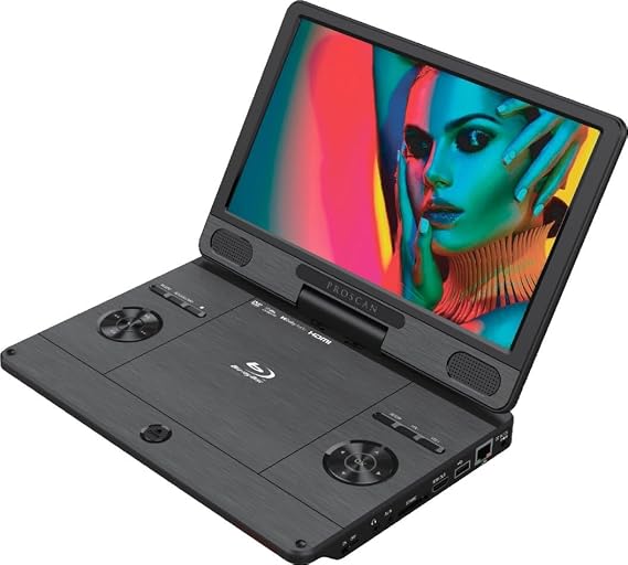 Proscan 11.4" Portable Blu-ray Player with HDMI Port, SD/MMC Card Slot, USB Port - Black - PDVD1187