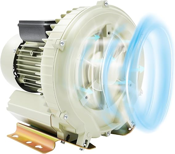 370W Air Pump Blower, Aquaculture Vortex High Pressure Air Blower, High Pressure Industrial Fish Pond Tank Air Pump Blower for Aquaculture, Fresh Food Markets 110V