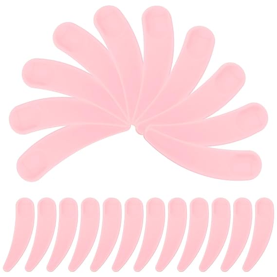 Makeup Spoon 50pcs Facial Spatula Scoop Reusable Plastic Tools Comfortable Grip for Women