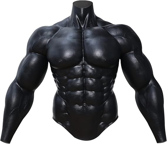 SMITIZEN Silicone Muscle Suit Upgraded Version Male Chest with Arms Realistic Fake Muscle Costume Cosplay Halloween Carnival