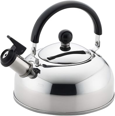 Shin Yoshikawa Whistling Kettle, Made in Japan, 0.7 gal 2.5 L New Prill, Stainless Steel, Induction Compatible, Gift Wrapping Specifications