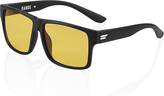TOROE Eyewear Polarized RANGE Night Driving HD Sunglasses for Men Lightweight TR90 Square Frame