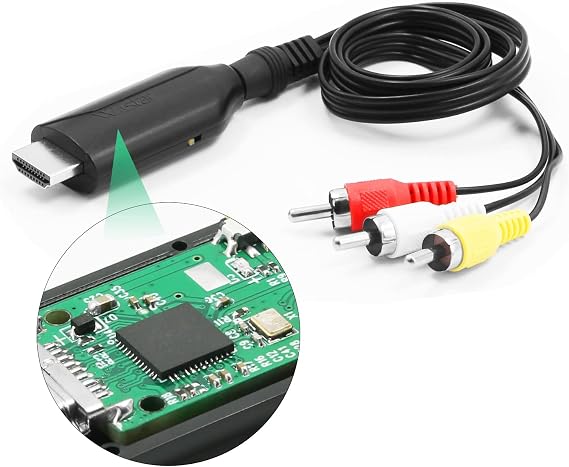 HDMI to RCA AV Adapter Converter HDMI2AV NTSC PAL Full HD Composite Video Audio for PS3 for PS4 for Xbox 60HZ for Old TV