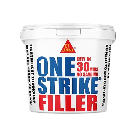 Everbuild One Strike Multi-Purpose Quick-Drying Filler One-Time Application White 450 ml Tub
