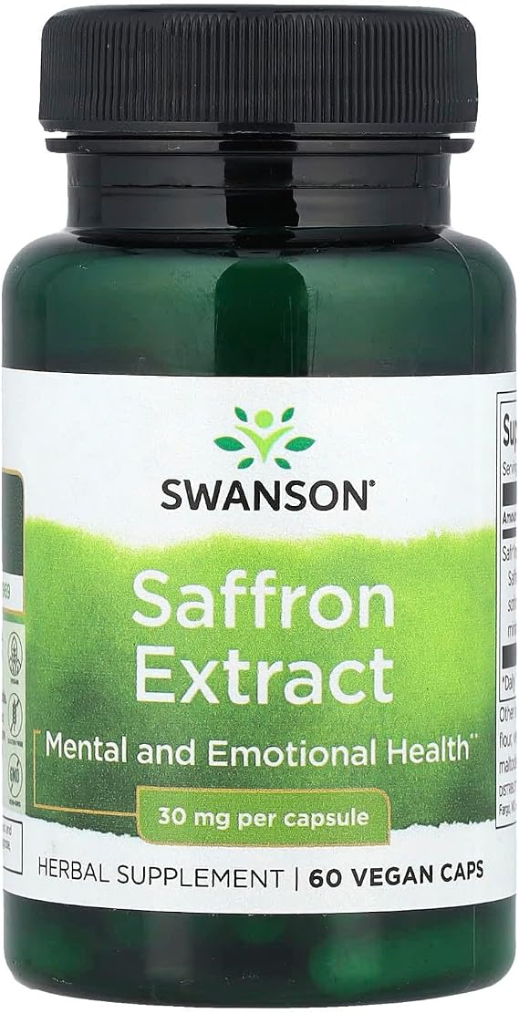 Swanson Saffron Extract 30 mg 60 Vegan Caps