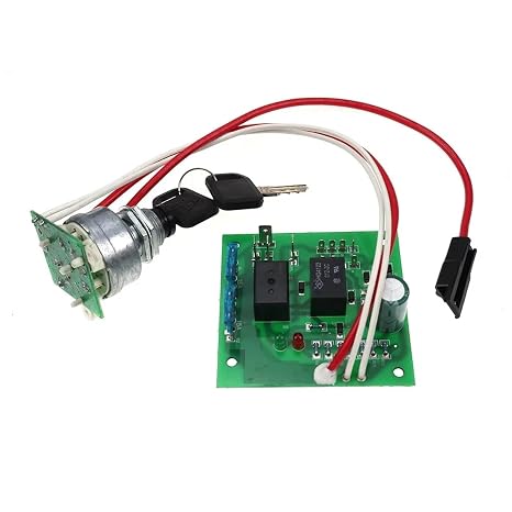 Ignition Switch Module W/Keys Fit For John Deere 415 425 445 455 Serial Below 070001 AM136681 AM120819 AM118981 Engine Start Stop Button