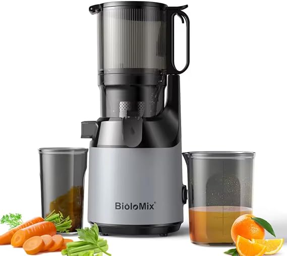 Cold Press Juicer with 130mm Feed Chute, 250W Slow Masticating Juicer, 1000ml Juice Cup, Model SJ-023