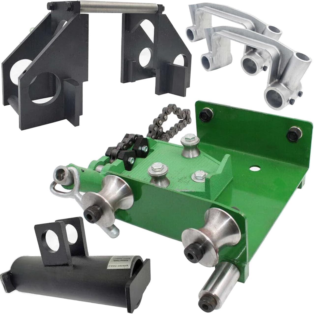 1813 Bending Table Set Compatible with Greenlee 881 and 881CT Hydraulic Conduit Benders, Heavy-Duty Steel Kit for 2-12 to 4 EMT, IMC, and Rigid Pipe, Full Component Set