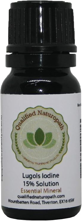 Lugols Iodine Solution 15% - 10ml - with Dripper/Dropper Top
