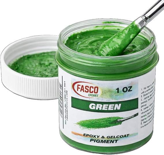 Green Pigment for Epoxy Resin & Gelcoat Concentrated Colorant - 1 oz