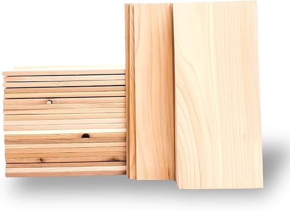 Wildwood Grilling Imperfect 30-Pack 5"x11" Cedar Grilling Planks for Salmon