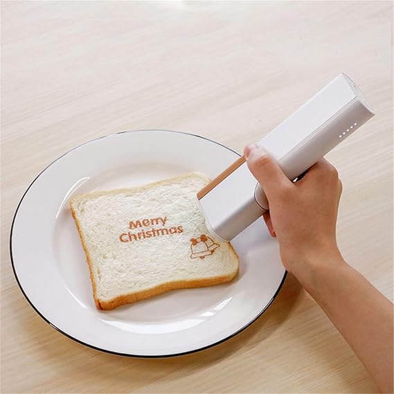 Handheld Inkjet Food Printer Protable Cake Printer Coffee Printer Latte Art Printer DIY Custom Text Pattern Food Machine in Bake Bread Biscuit