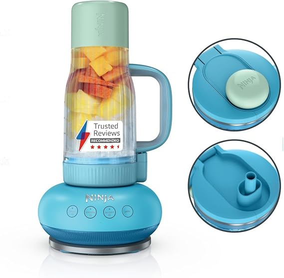 Ninja BlendBoss Blender with Portable Tumbler, Blue Raspberry DB351UKBL