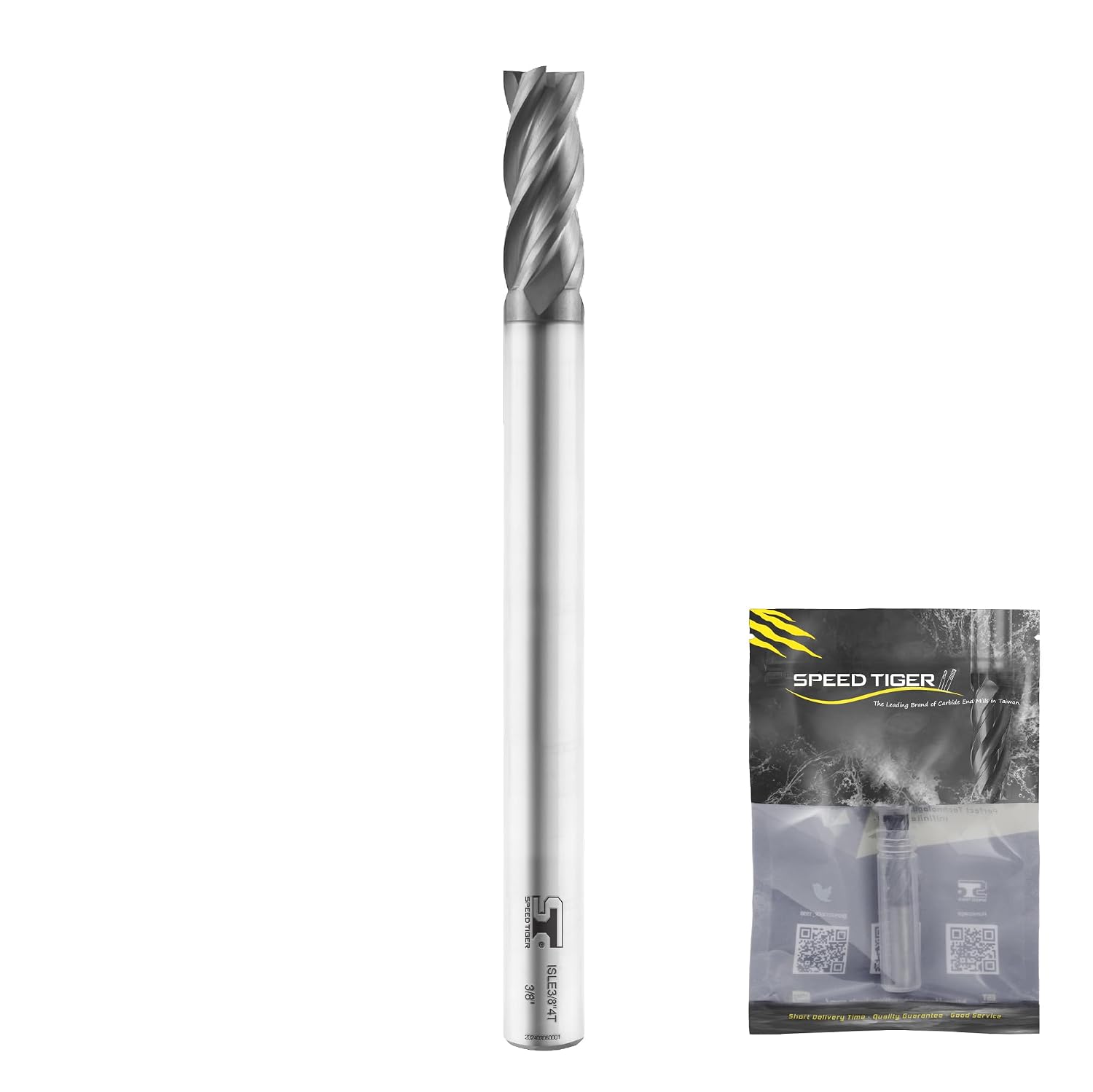 SPEED TIGER Micrograin Carbide Square End Mill Extra Long Reach - 4 Flute - ISLE516 4T 1 Pieces, 516 - for Milling Alloy Steels, Hardened Steel, Metal & More – for DIYers & Professionals