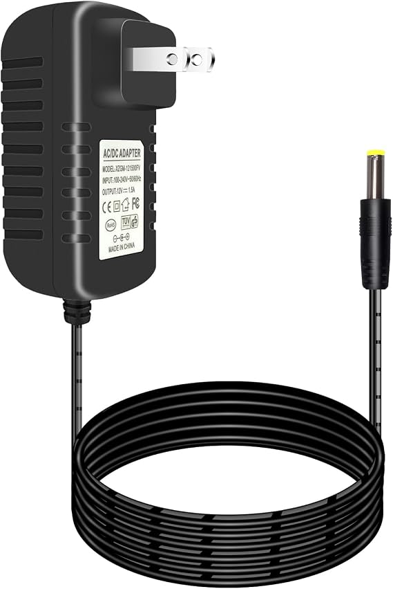 Upgrade Replacement Power Adapter 9004190216&801130,12V 1.5A 18W with 19FT Cord for Masterbuilt 560/600/800/900/1050/1150 & Char-Griller 980 E6480 Auto Kamado Grill Smoker