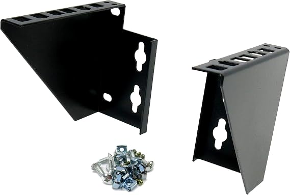 2U 19-Inch Steel Wall or Relay Rack Mountable Simple Vertical Rack and Server Rack