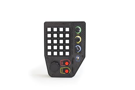 azracing Racing Button Box Multi-Function Usb Button Box for PC Windows Steering Wheel, Corner Design, Multiple Mounting Options