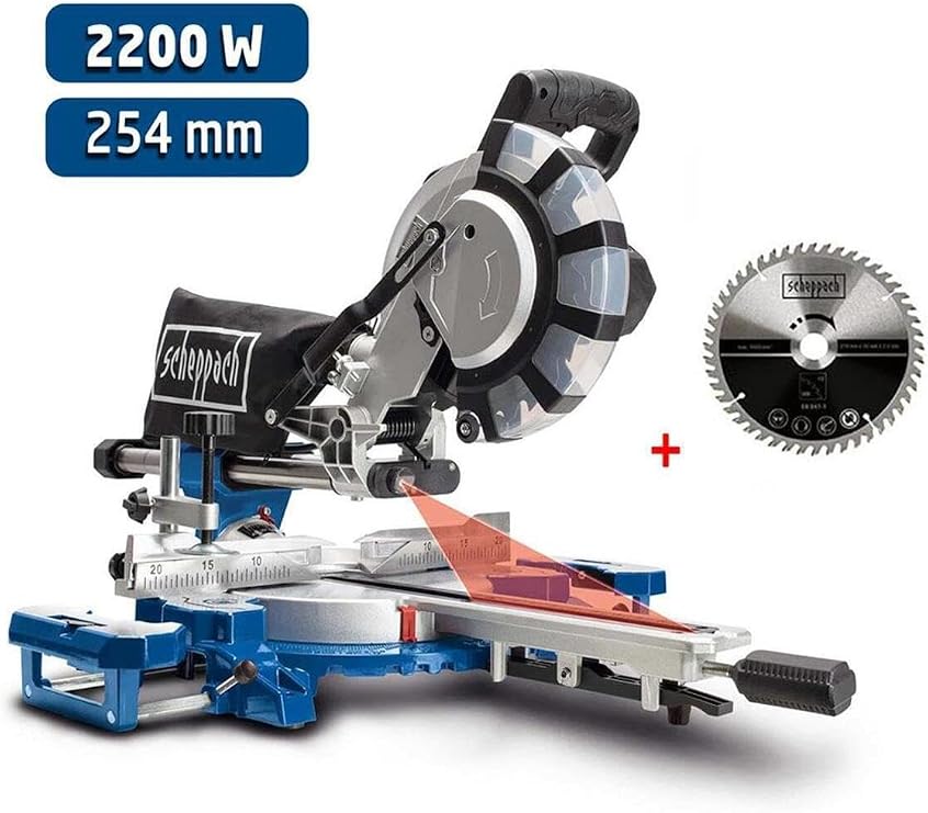 Scheppach Hm254Spx Gönye Kesme Dairetestere 2200 Watt 254 Mm
