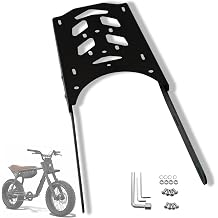 Rear Bike Rack, Super73 Z/S Compatible, Bicycle Luggage Rack, Electric Bicycle Accessories, Aluminum + Iron