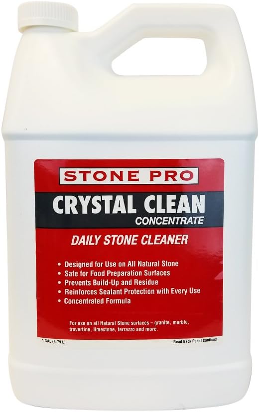 Stone Pro Crystal Clean - Daily Stone and Tile Cleaner - Concentrate - 1 Gallon