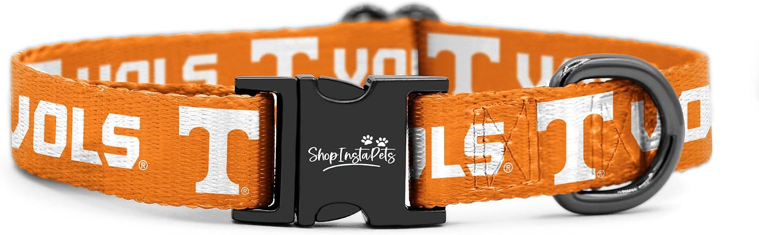 Tennessee Volunteers Collars and Leashes | Officially Licensed | Adjustable-Fits All Pets! Small Collar