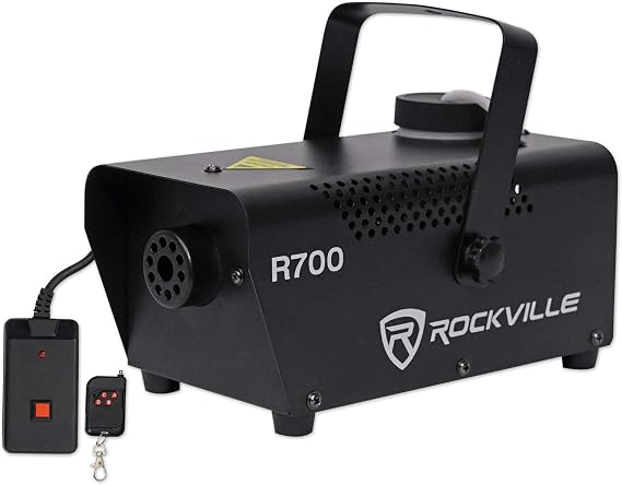 Rockville R700 Fog/Smoke Machine with Wired and Wireless Remotes, 3000 CFM