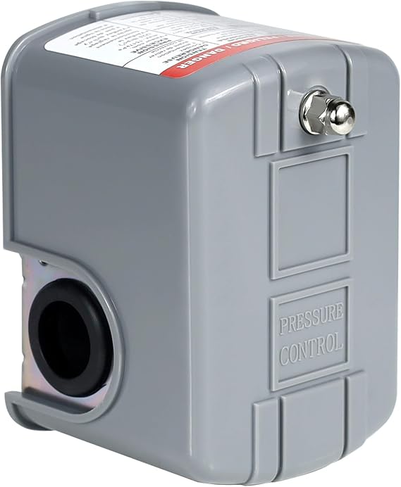 WASSERMANN Water Pressure Switch, 40-60 PSI 1/4" Female NPT Pressure Switch for Well Pump Electric Auto Control Adjustable Differential air