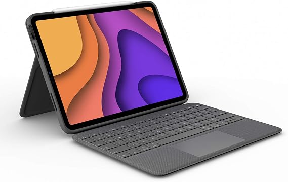 Logitech Folio Touch iPad Keyboard Case Trackpad Smart Connector - Graphite | Smart Connector, M2 & M3, compatible with iPad Air 4th & 5th gen
