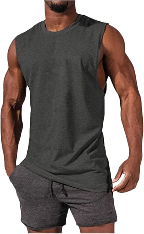 Mens Tank Tops,Sleeveless Muscle T Shirt for Men's Fitness,Quick Dry Gym Tank Top for Men Summer Shirt Athletic Vest
