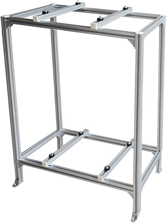 Air Conditioner Support Bracket Double Layer Floor Stand, Heavy Duty Condenser Stand Ground Mounting Bracket for Mini Split Conditioner Outdoor Units, Universal AC Bracket Shock Absorption Heat Pump