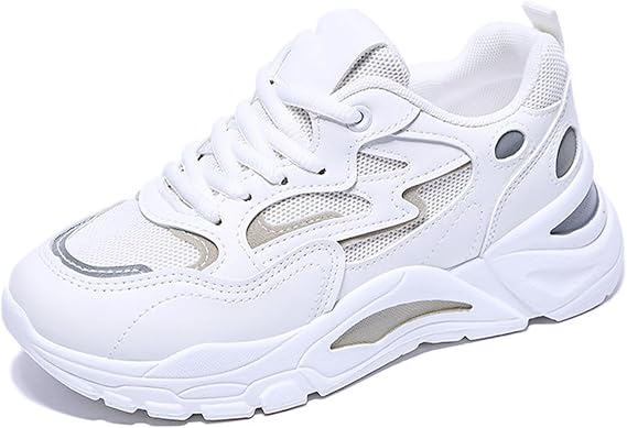 YTINGNICE Lace-up Chunky Sneakers,Chunky Fashion Sneakers for Women,Women's Platform Lace-Up Comfortable Dad Sneakers