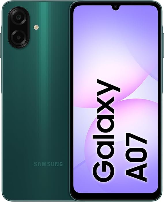 Samsung Galaxy A07 LTE, Android Akıllı Telefon, 4GB RAM, 128GB Hafıza, Yeşil, Büyük Ekran, 6 nm işlemcisiyle (Samsung Türkiye Garantili)