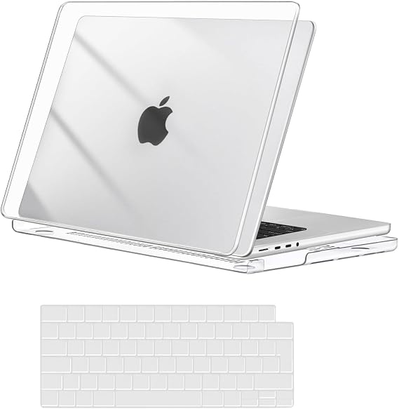 MOSISO Compatible with MacBook Pro 16 inch Case M5 M4-M1, Crystal Clear