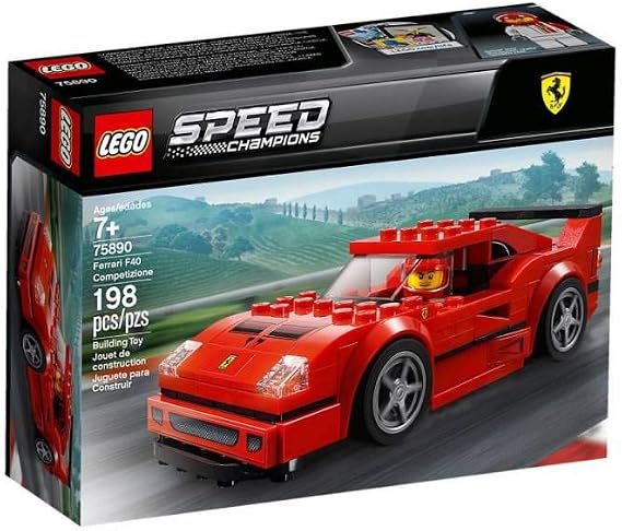 LEGO Speed Champions Ferrari F40 Competizione 75890 Building Kit , New 2019 (198 Piece)