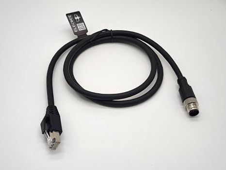 M12 to RJ45 Ethernet Cable M12 8 Pin Male to RJ45 Male Plug Date Sheet 1M AWG24