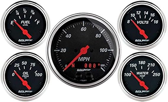 Auto Meter (1450) 5-Piece Gauge Kit