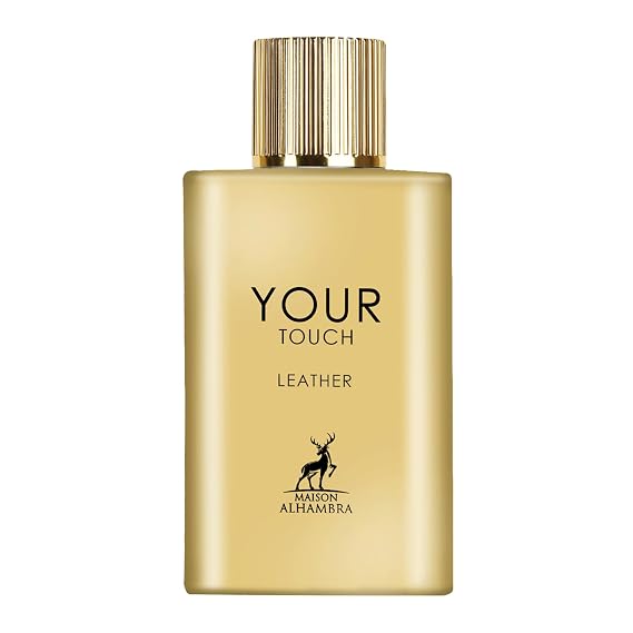 Maison Alhambra Your Touch Leather Spicy, Woody, Fruity, Sweet Eau de Parfum Spray Long-Lasting Fragrance for Unisex, 3.4 Ounce / 100 ml